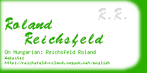 roland reichsfeld business card